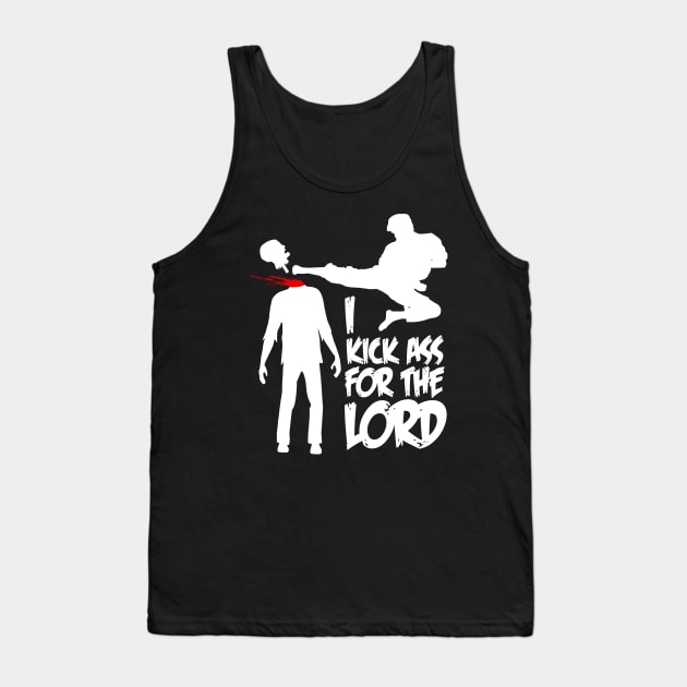 I Kick Ass For The Lord - Braindead / Dead Alive Tank Top by CultureClashClothing
